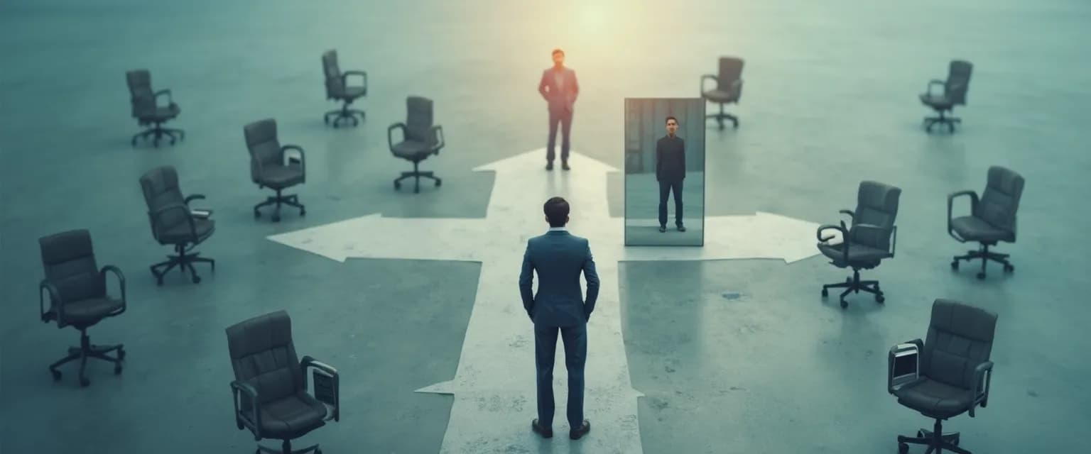 Professional reviewing internal self-awareness examples to improve workplace performance