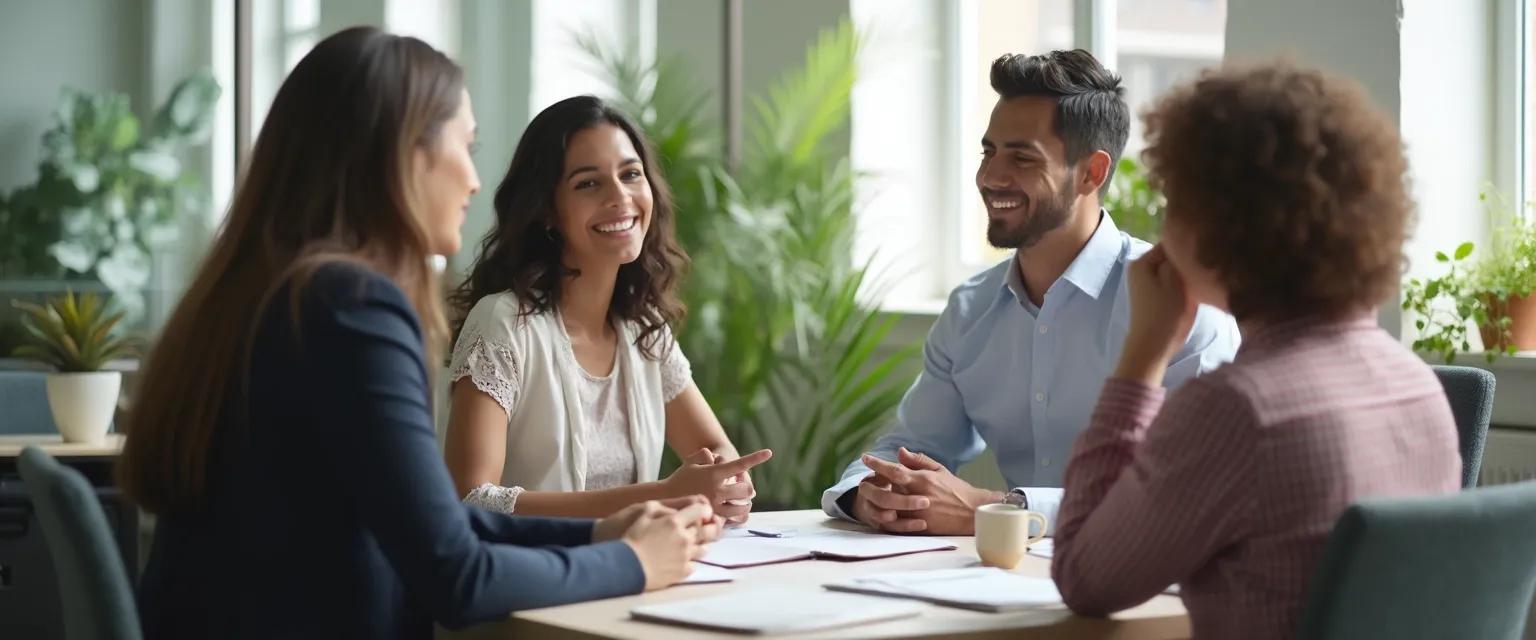 Professional demonstrating habits of people with high emotional intelligence in a workplace meeting