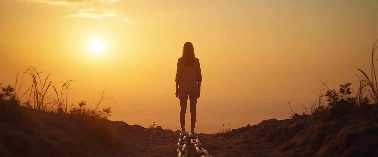 Woman finding strength and personal growth after an avoidant breakup