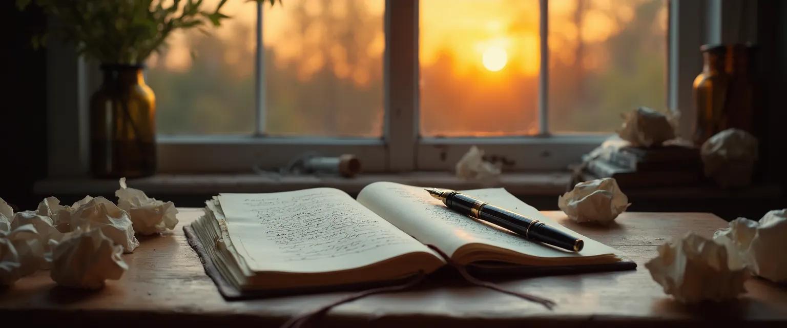 Person writing an unsent letter as part of getting over heartbreak