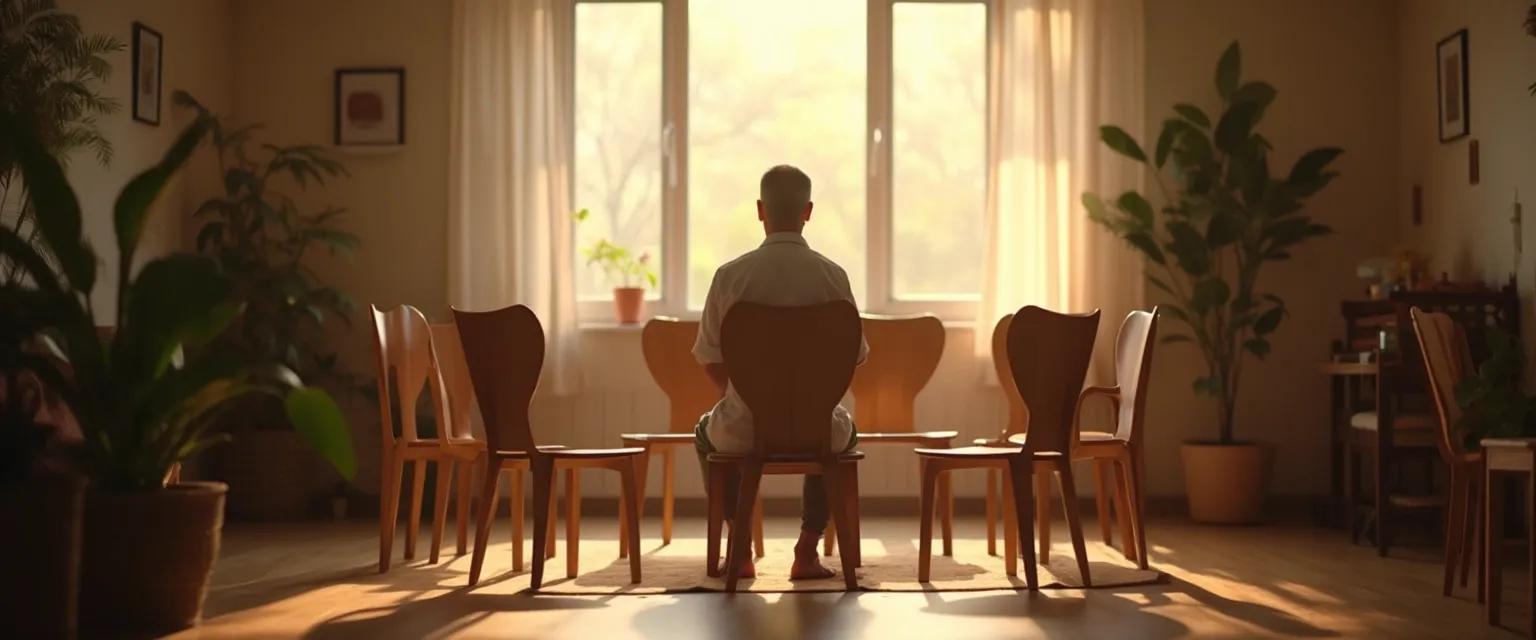 Person looking at laptop screen to find a GriefShare group that works for introverts