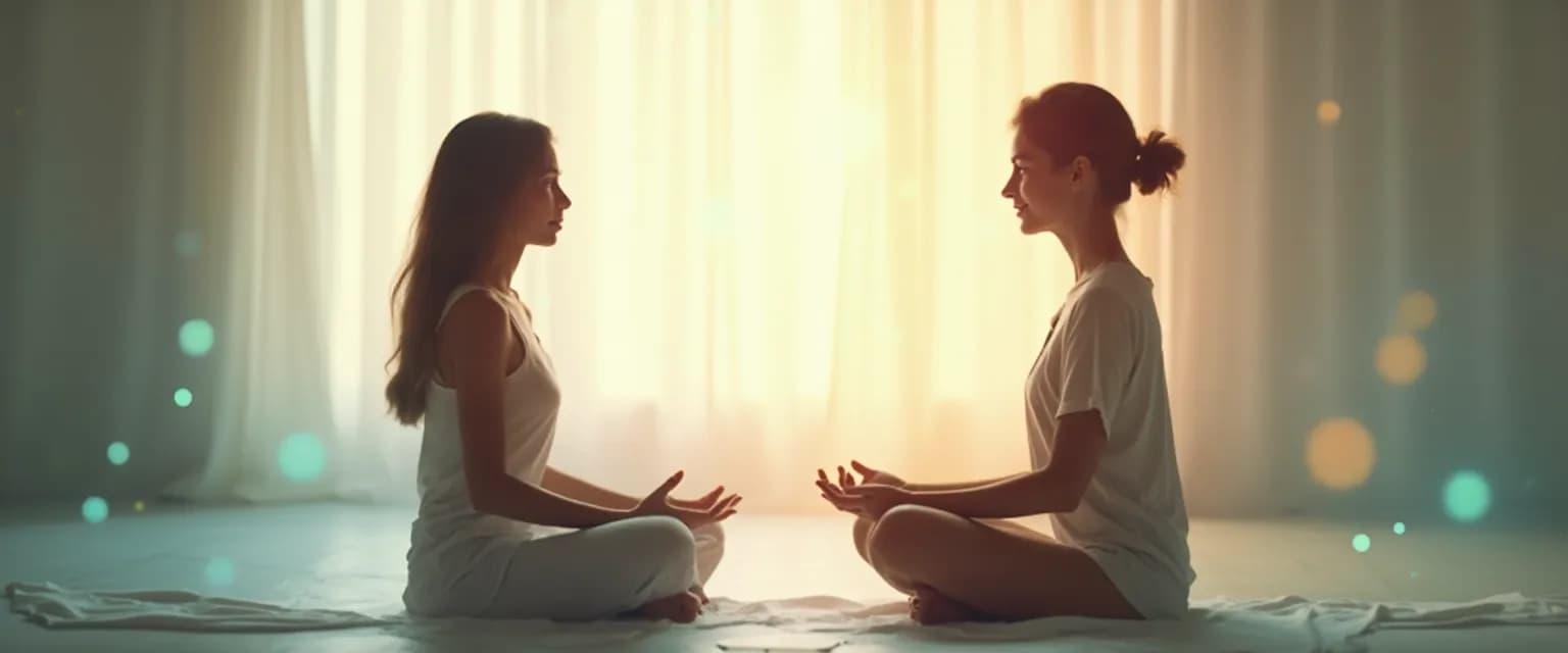 Person practicing the five keys to mindful communication in a conversation