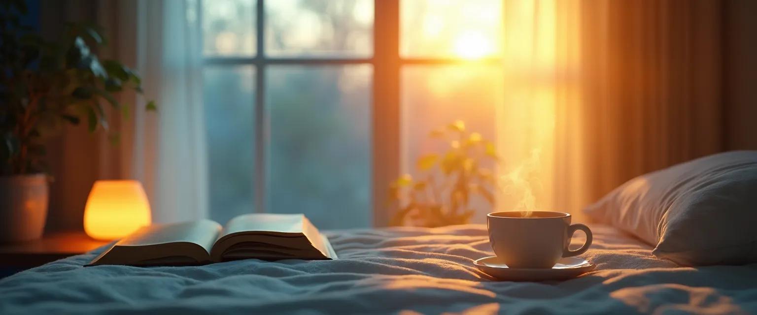 Person practicing headspace unwind your mind techniques at sunrise and sunset