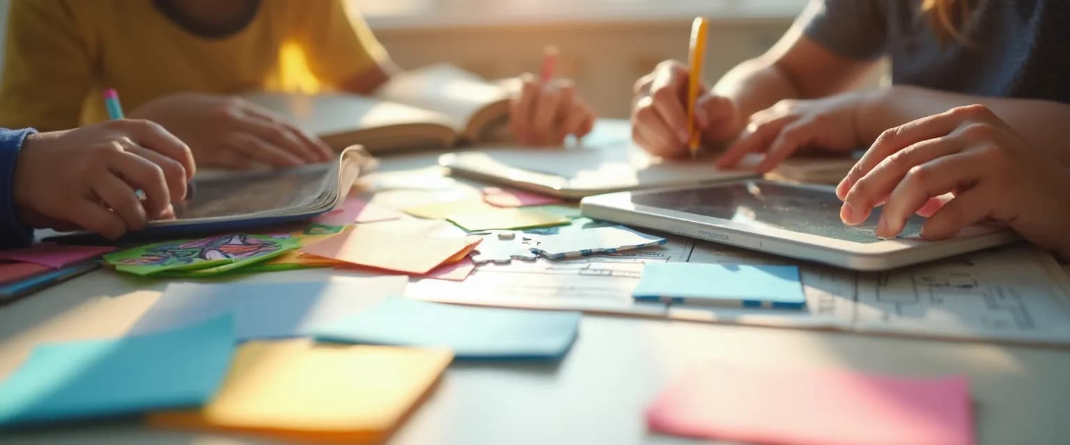 Person engaging in playful activities to unlock their learning mind with visual games and creative techniques