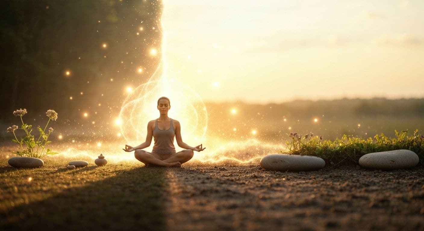 Person practicing mindful awareness showing how spiritual self increases awareness of our inner and outer selves through daily grounding techniques