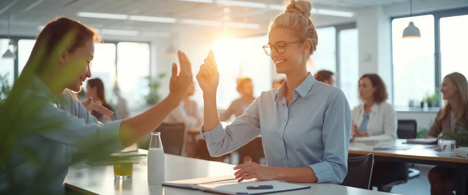 HR professional demonstrating micro-break practices for employee health wellbeing