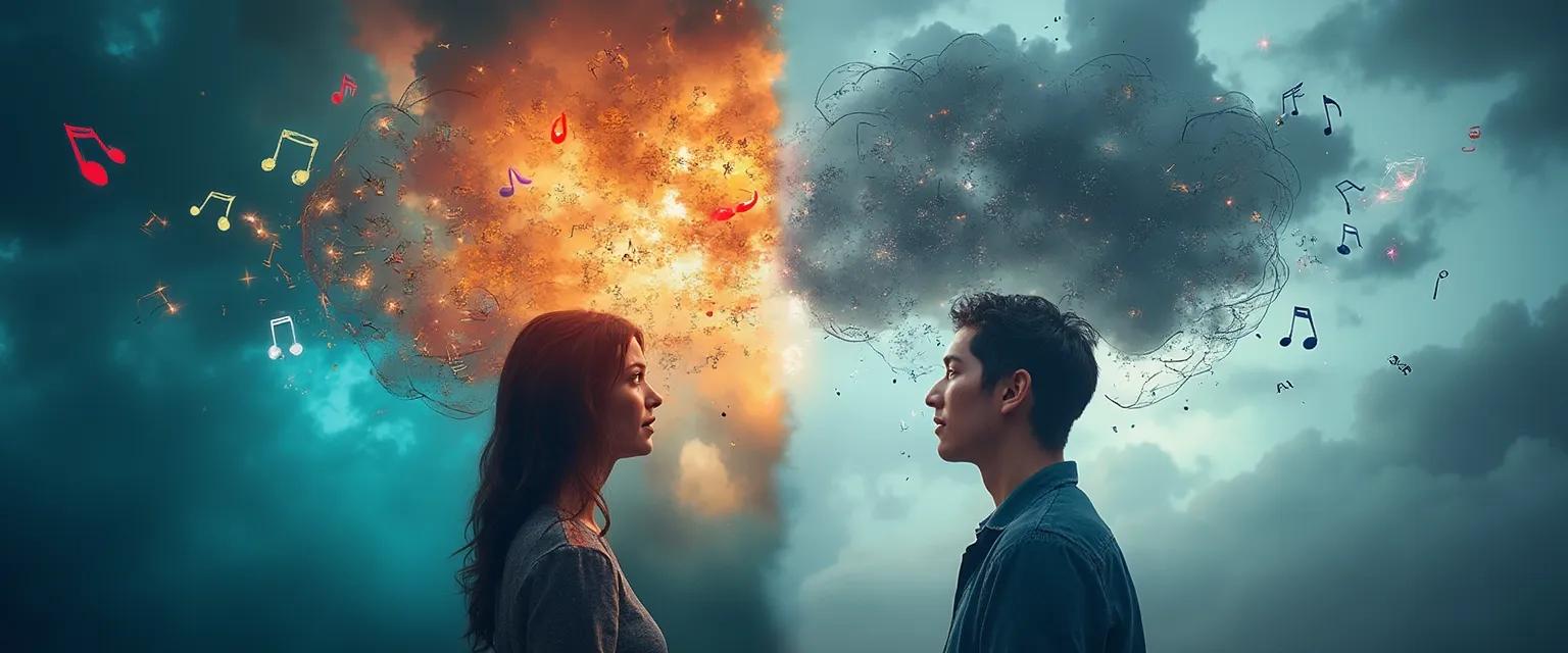 A person experiencing anxiety in gifted individuals showing both overexcitabilities and clinical anxiety symptoms