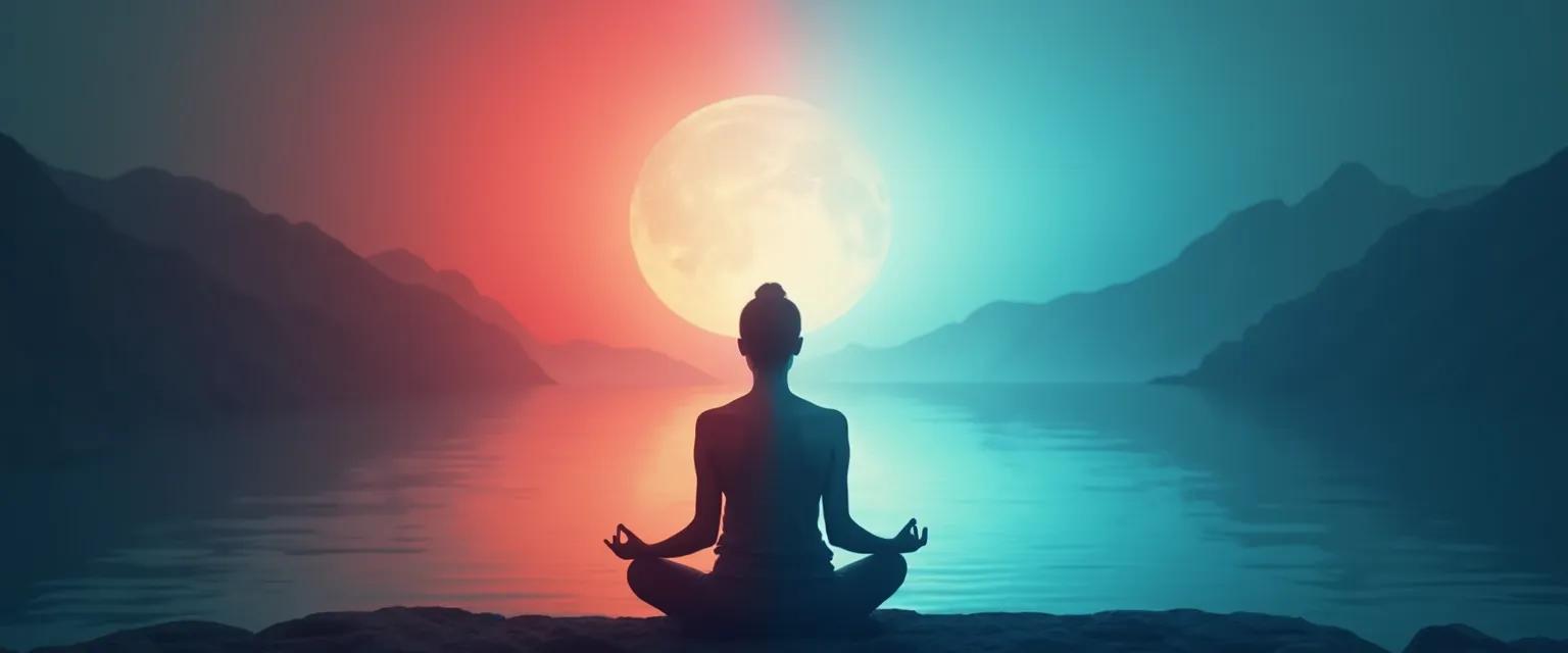 Person practicing Sam Harris meditation technique for anger management