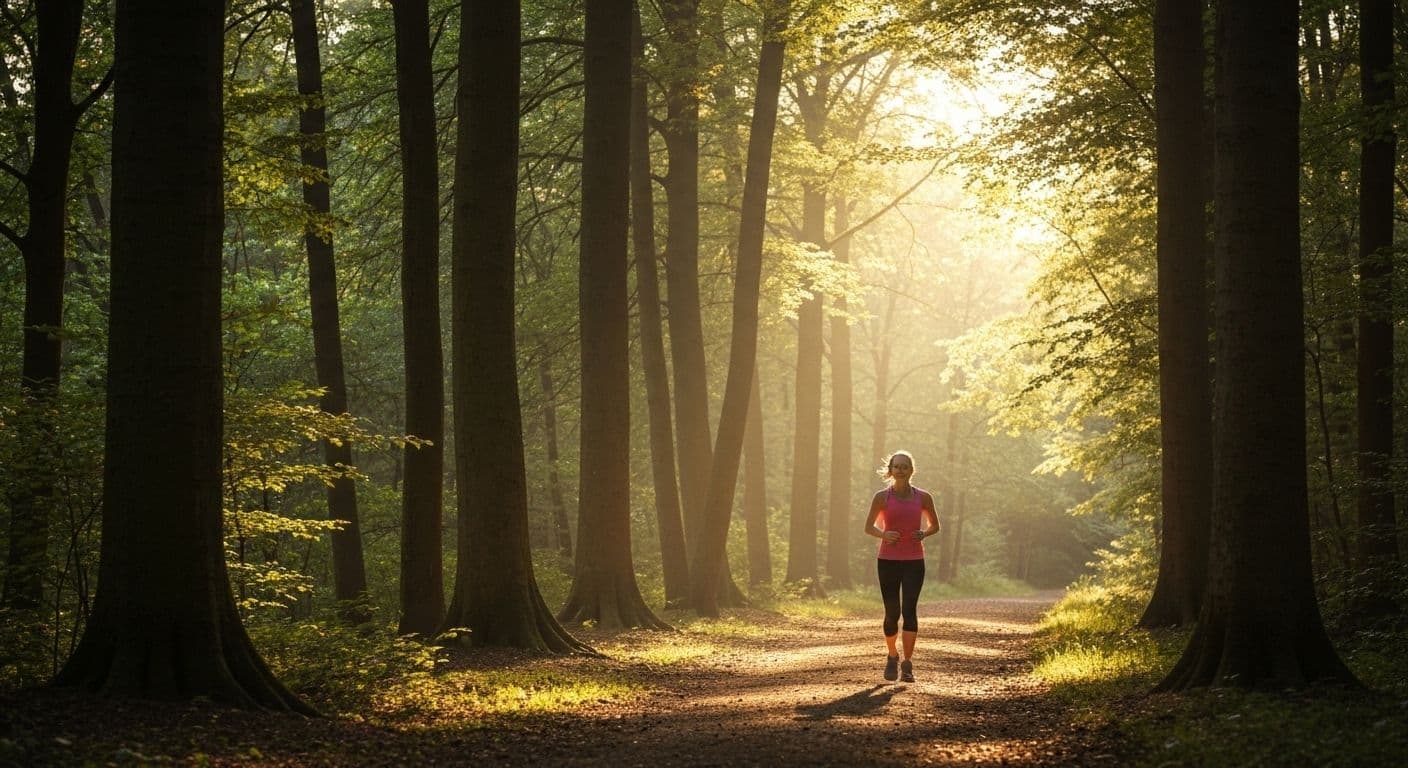 Person moving their body outdoors after a breakup, finding emotional healing through physical activity