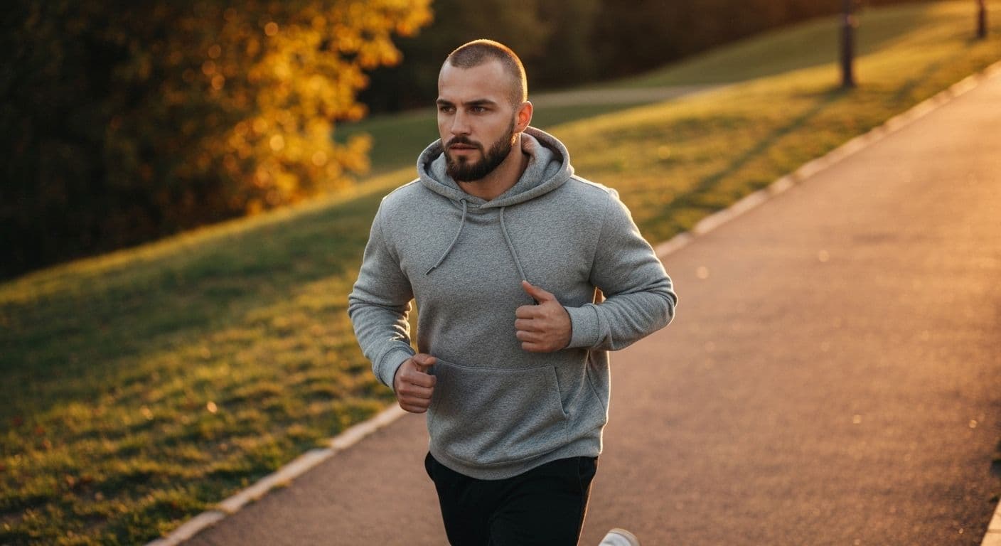 Man exercising outdoors dealing with heartbreak through physical activity and fitness