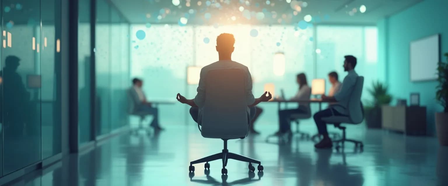 Professionals practicing examples of self-awareness at work in a collaborative meeting