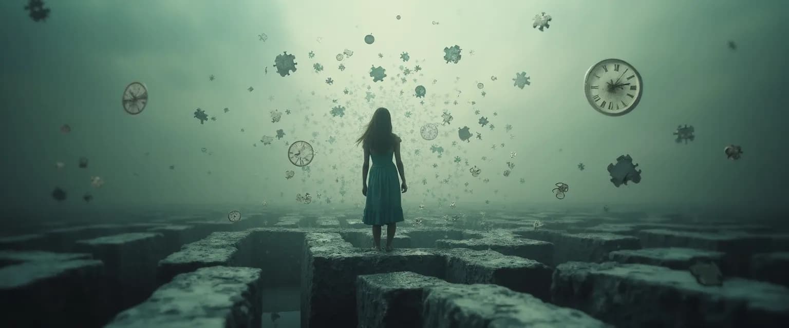 Woman experiencing lesser-known generalized anxiety disorder symptoms while sitting at desk