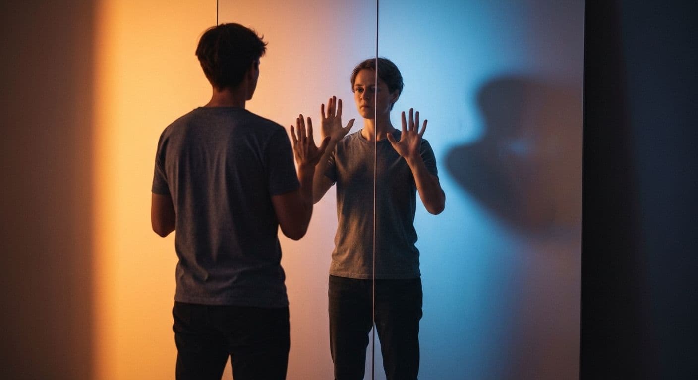 Person practicing self love self awareness through mindful reflection and compassionate action