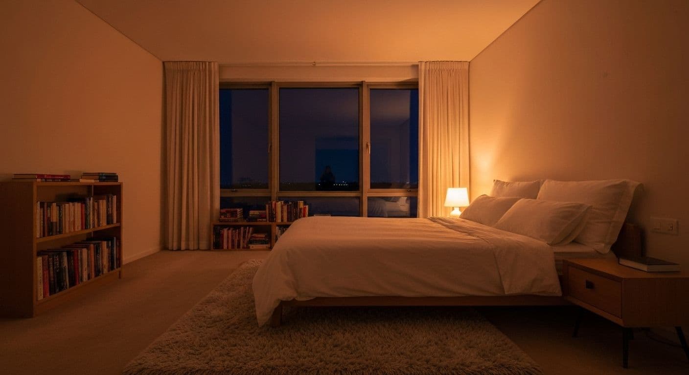 Person peacefully sleeping at night after learning the truth about heartbreak and implementing calming bedtime strategies