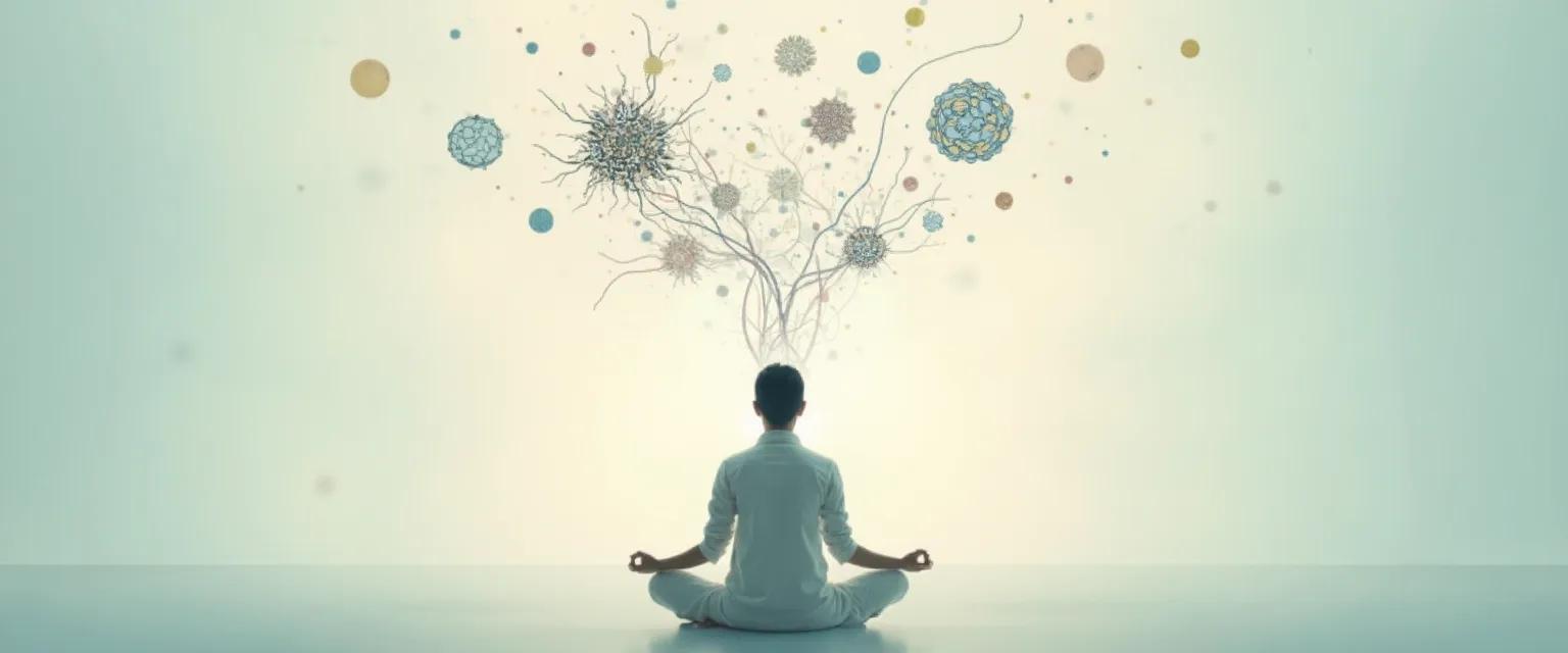 Person practicing mind management techniques for mental decluttering and clearer thinking