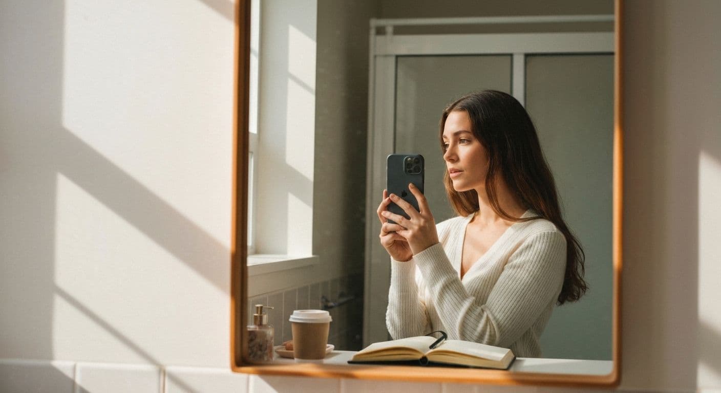 Person practicing morning self-awareness exercises inspired by TED talk on self awareness lessons