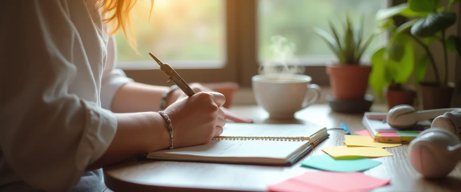 Person practicing daily rituals that calm both ADHD and anxiety symptoms