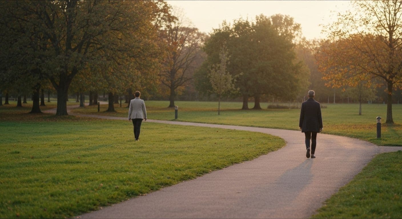 Couple having respectful conversation using best breakup lines to end relationship thoughtfully