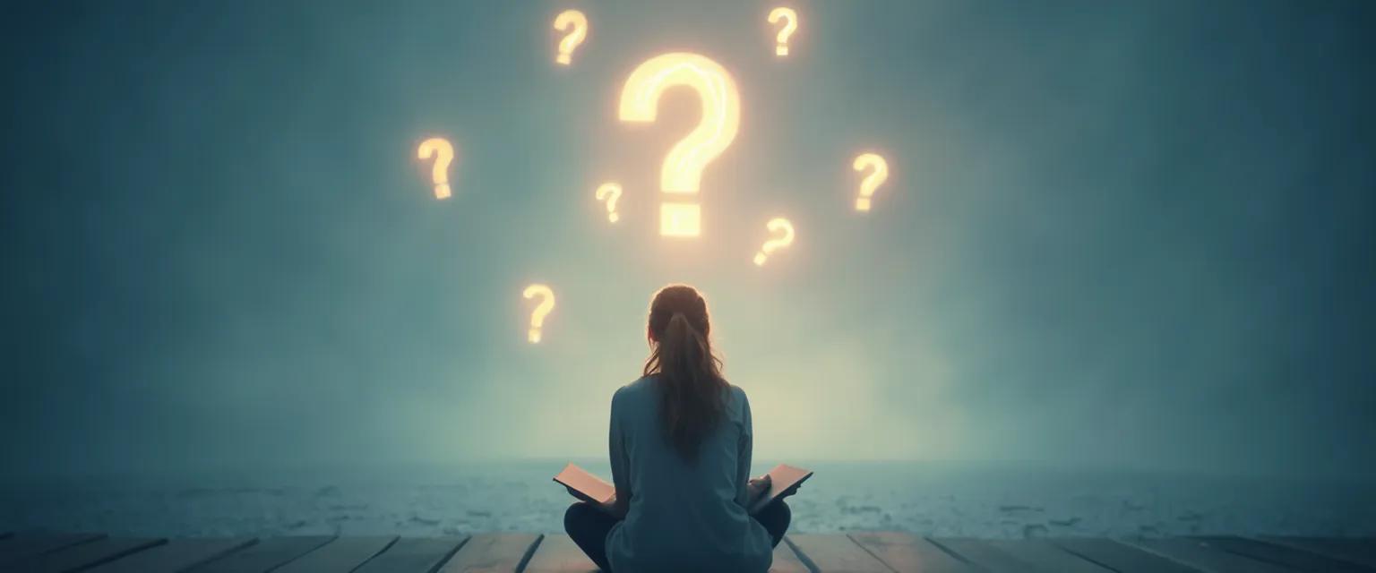 Infographic showing 50 examples of self-awareness questions for emotional intelligence