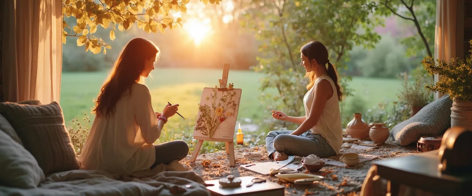 Person engaging in creative ways to deal with grief through art expression