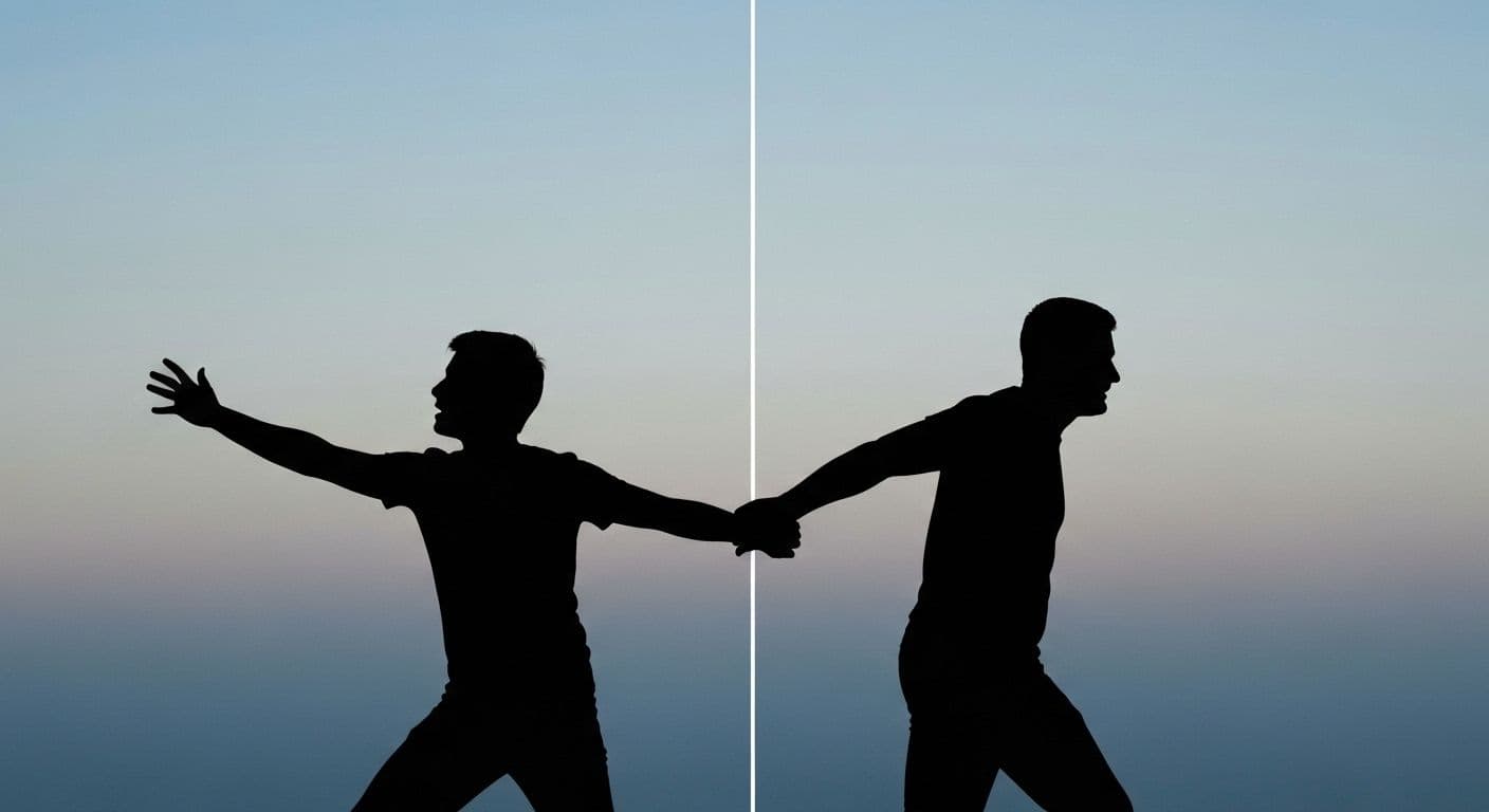 Person reflecting on their attachment style during an anxious avoidant breakup with emotional awareness