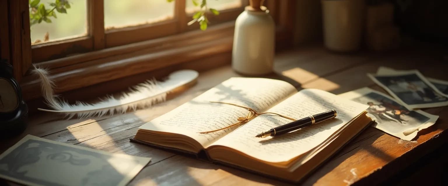 Person writing in journal using grief writing prompts to honor a loved one's memory