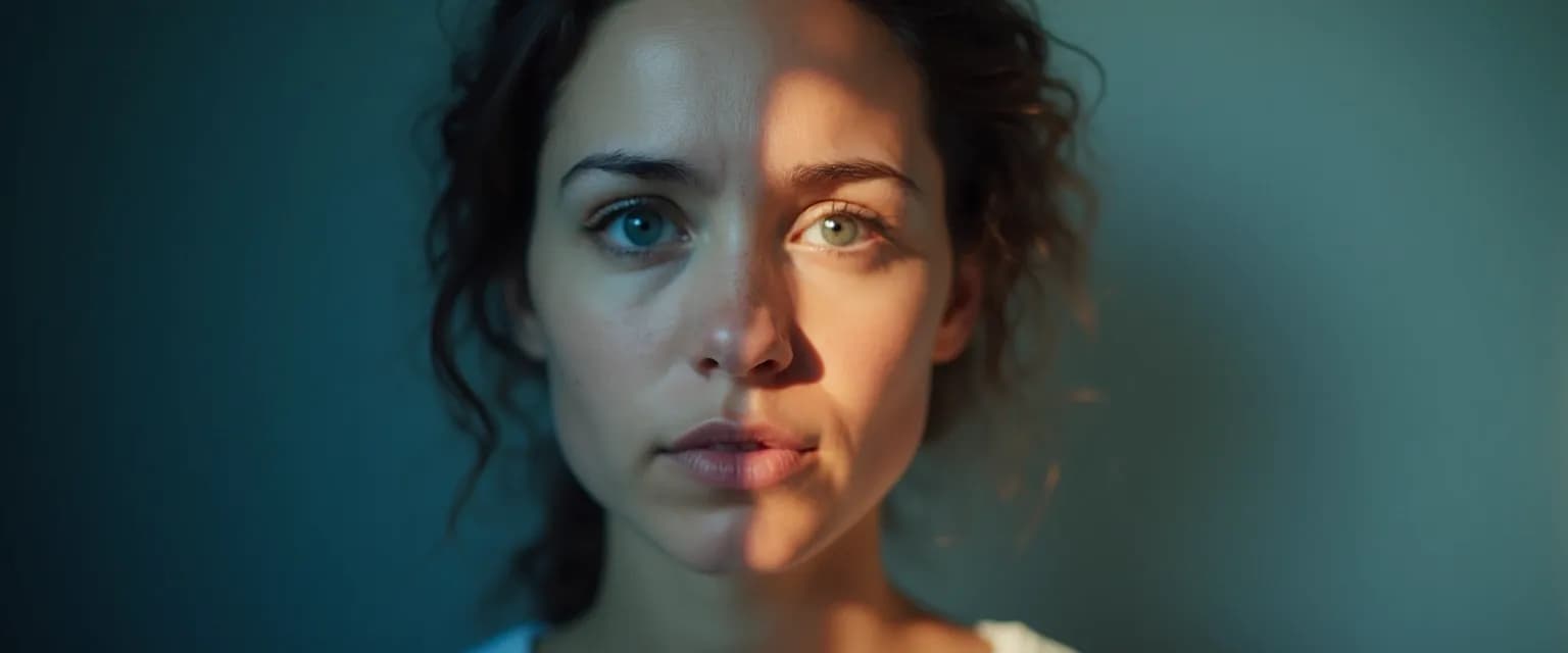 Person balancing public self awareness and private self awareness for authentic living