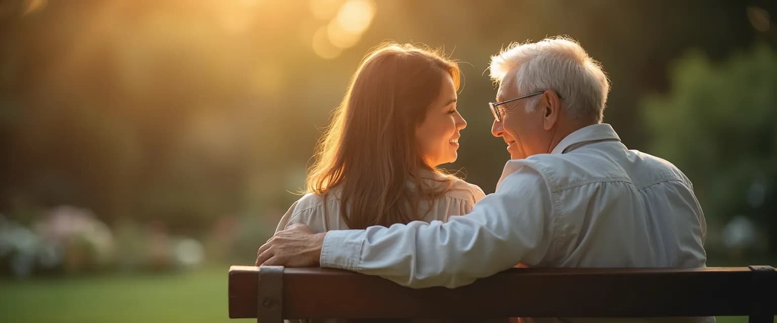 Supportive person offering comfort and knowing what to say to someone who has lost someone