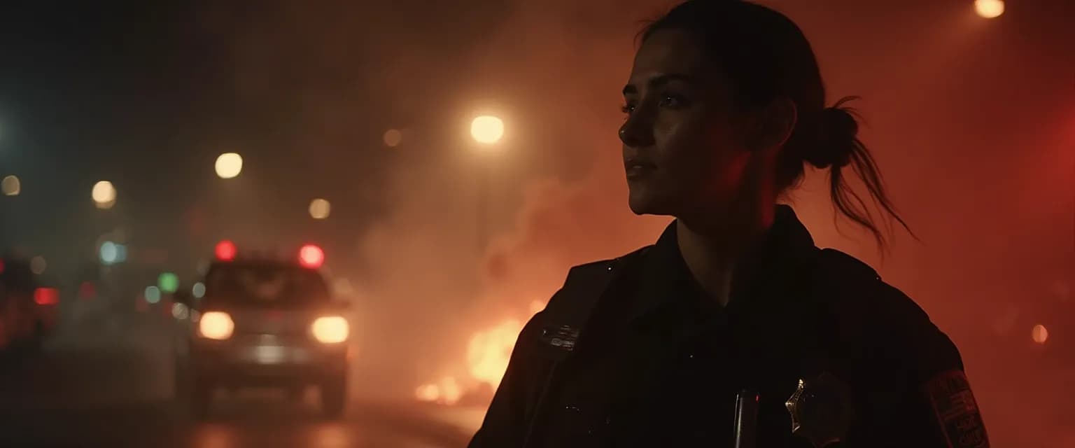 First responder practicing emotional aptitude techniques during a high-pressure situation