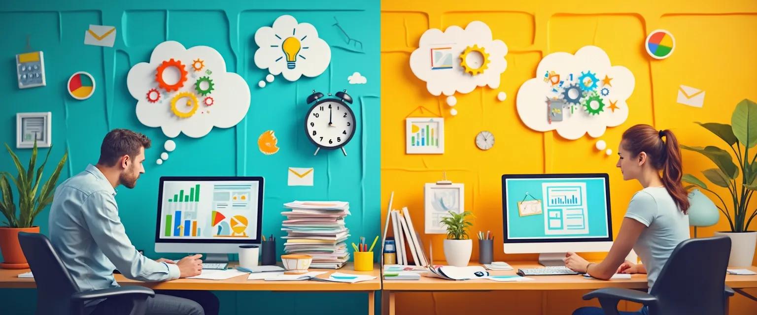 Person with ADHD struggling to focus, illustrating attention deficit procrastination and focus problems