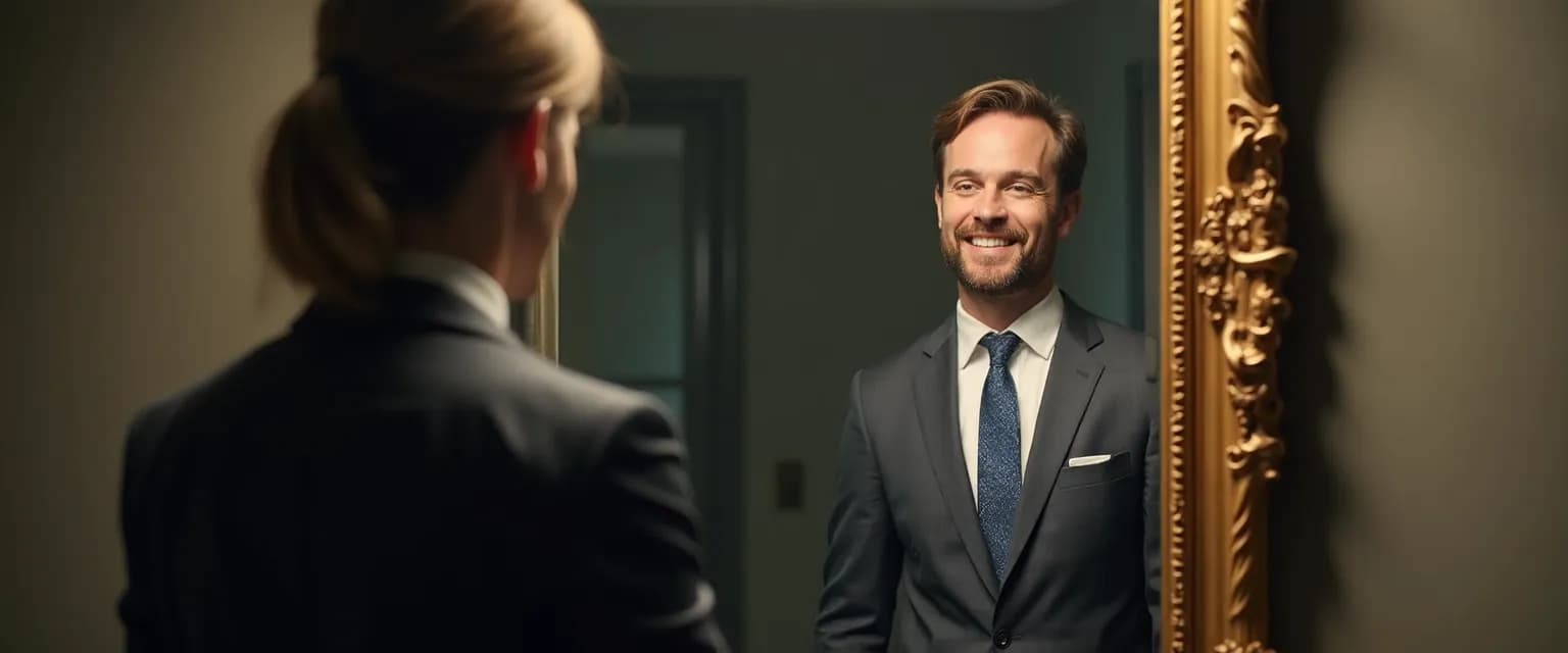 Leader practicing authentic leadership self-awareness through daily reflection