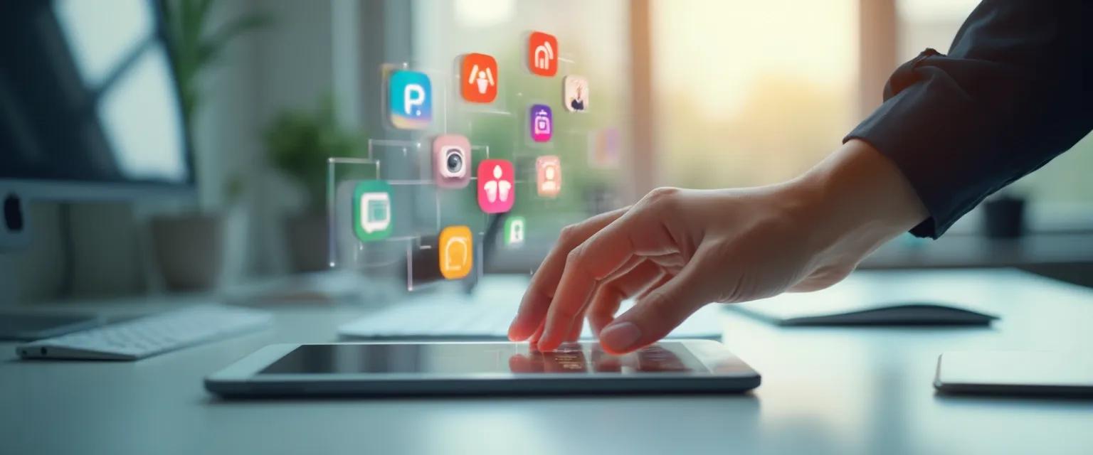 Best apps for employees showing productivity tools on smartphone screen