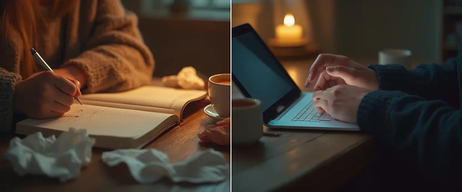 Digital and paper breakup journal options for emotional healing after a relationship ends