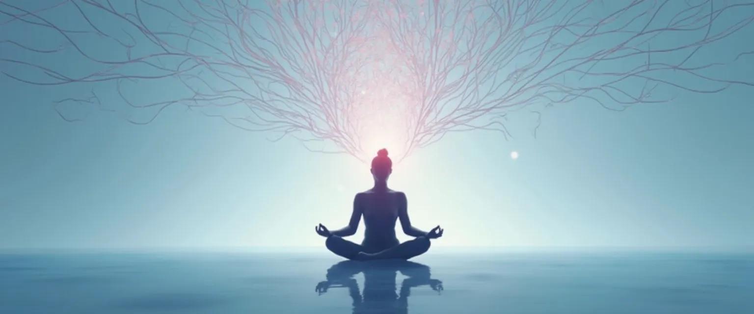 Person practicing Sam Harris guided meditation technique for anxiety relief