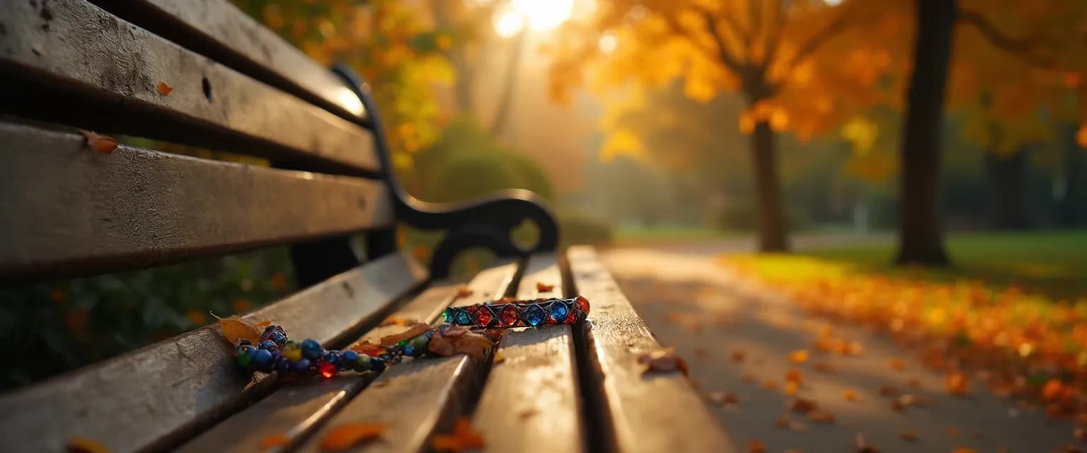Two people sitting apart on a bench, representing the process of healing from friendship heartbreak