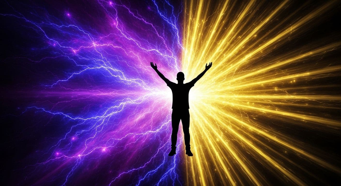 Person experiencing emotional intensity and growth after BPD breakup, transforming feelings into personal strength