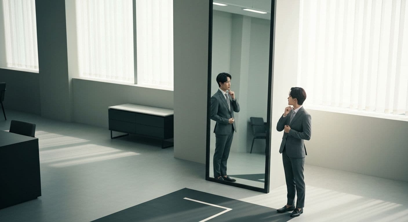 Professional reflecting on self-awareness to overcome 'I have no self awareness' and boost career success