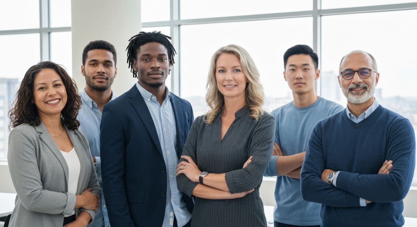 Team collaborating using 1 giant mind principles for enhanced problem-solving and innovation