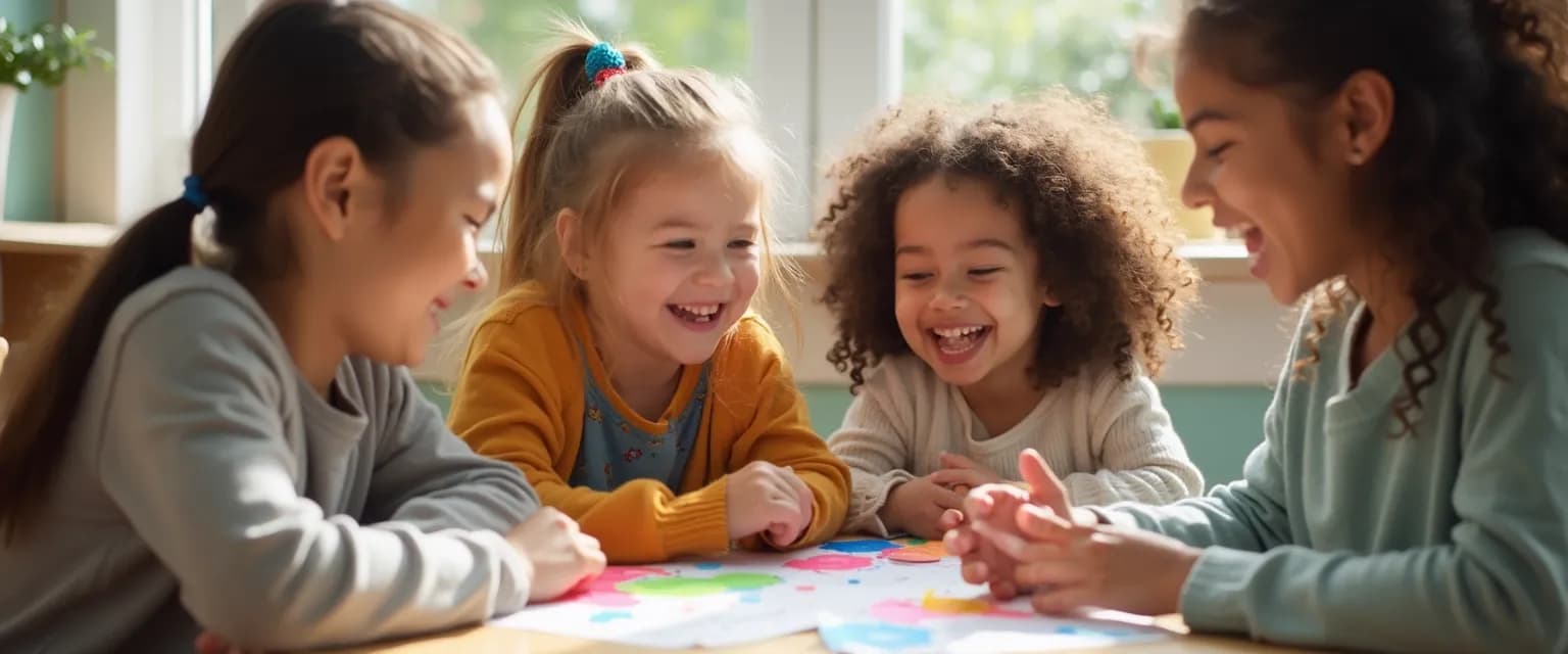 Children practicing emotional EQ exercises that build leadership skills