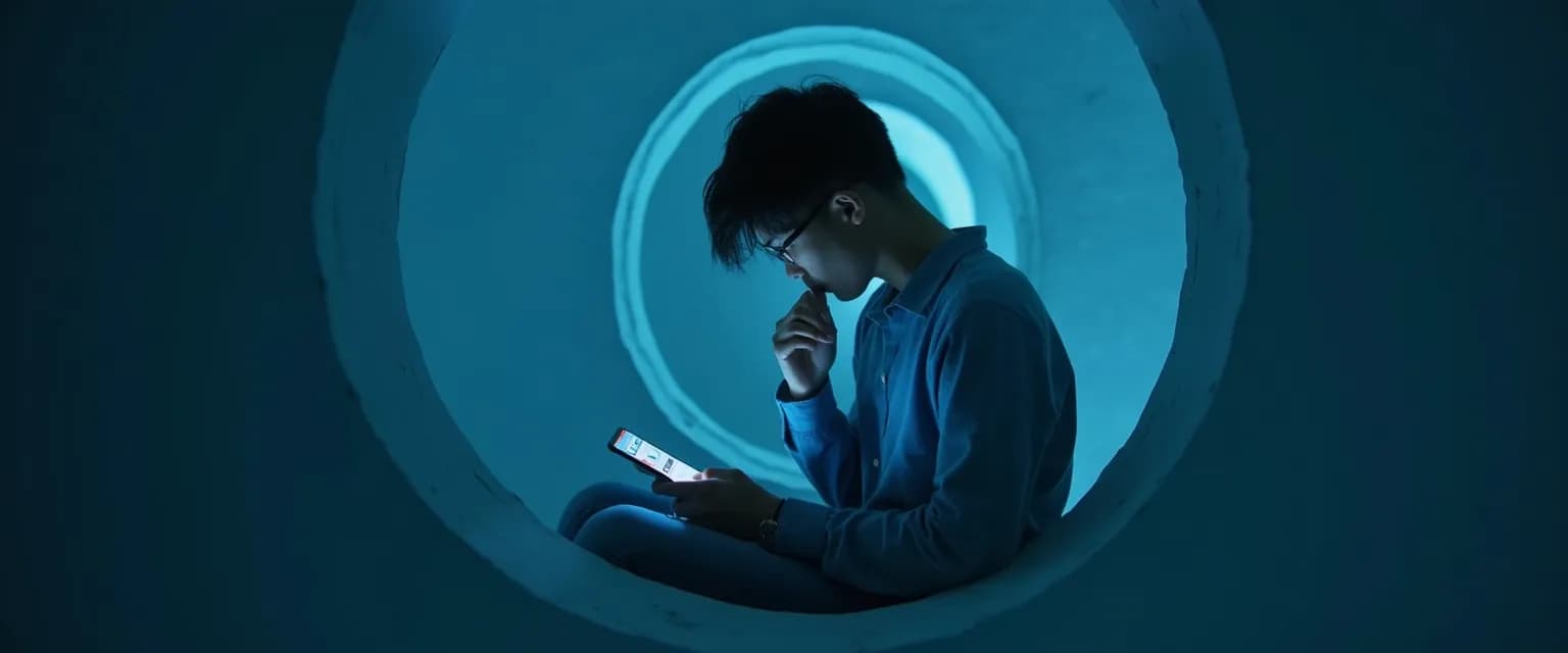 Person breaking free from too self aware anxiety Reddit users often experience