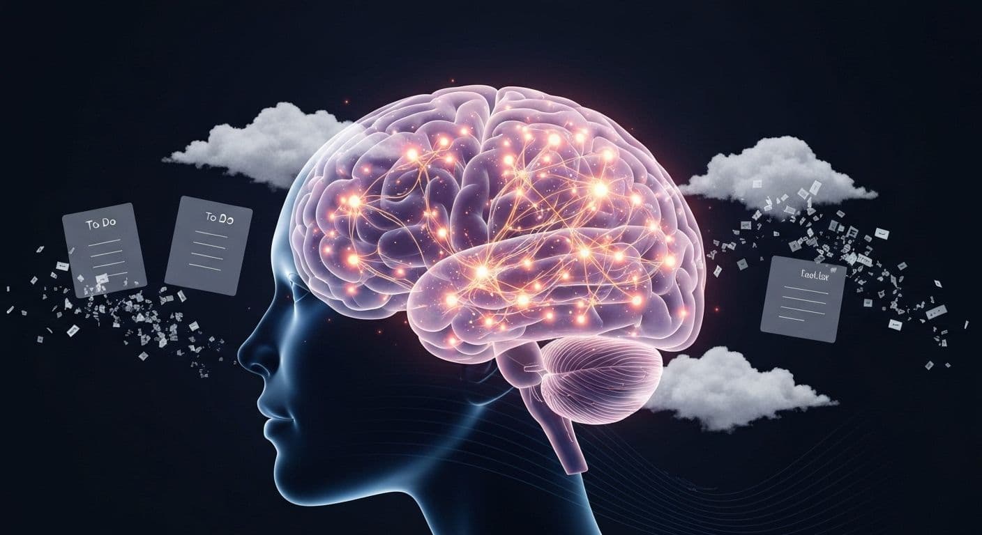 Person practicing mindfulness to mind the mind and observe automatic thought patterns