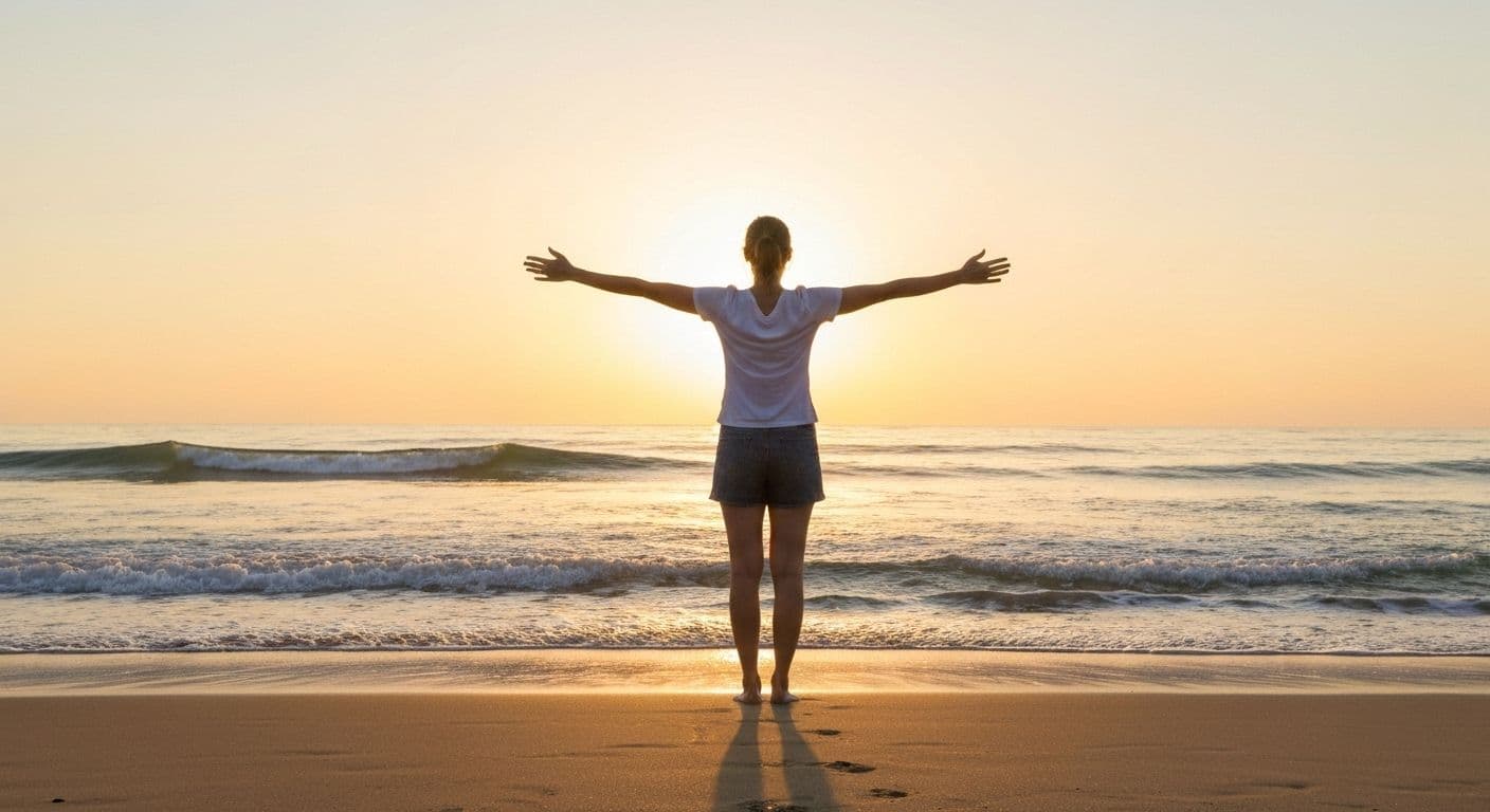 Person standing confidently alone, symbolizing rebuilding confidence after heartbreak through personal growth and emotional independence