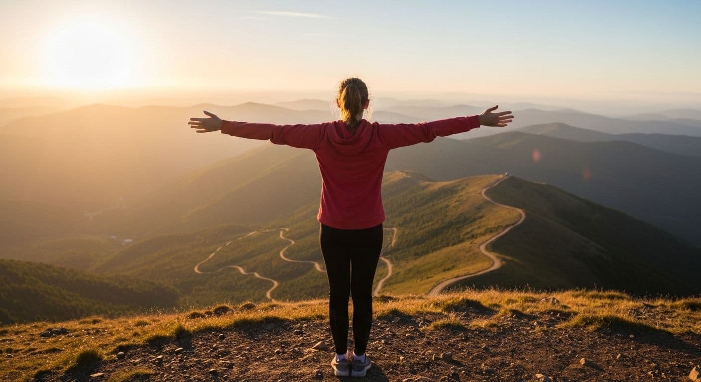 Person looking hopeful while finding purpose after heartbreak and discovering new direction in life