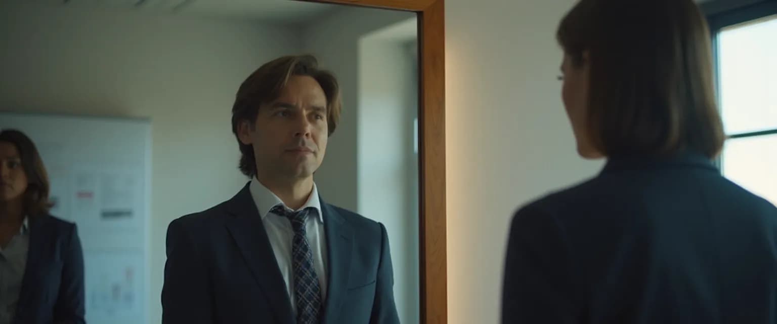 Frontline manager developing self-awareness in leadership through team interaction