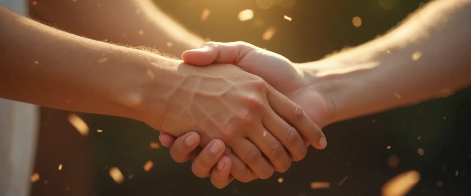 Friends showing genuine happiness and support for each other's achievements beyond saying I'm happy for you