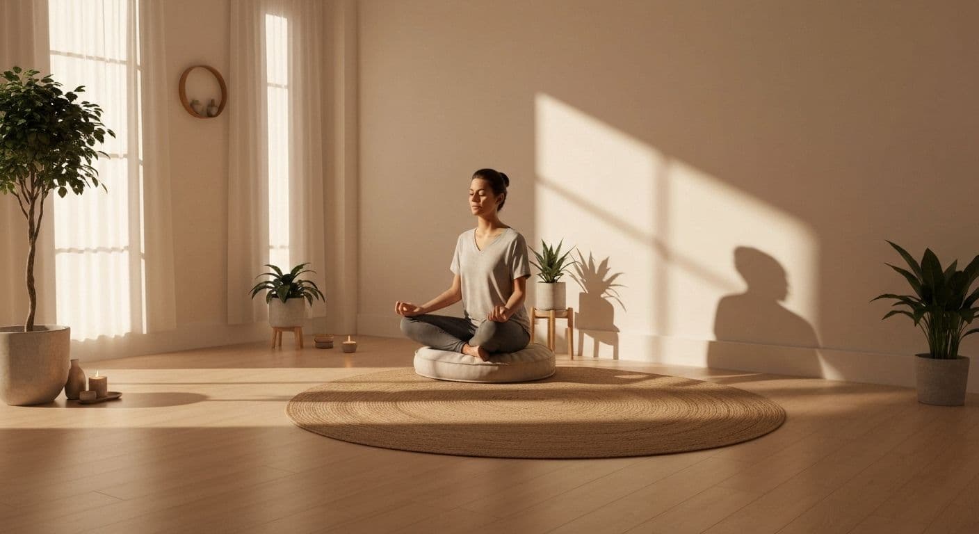 Person practicing mindfulness counseling techniques to manage chronic worry and anxiety