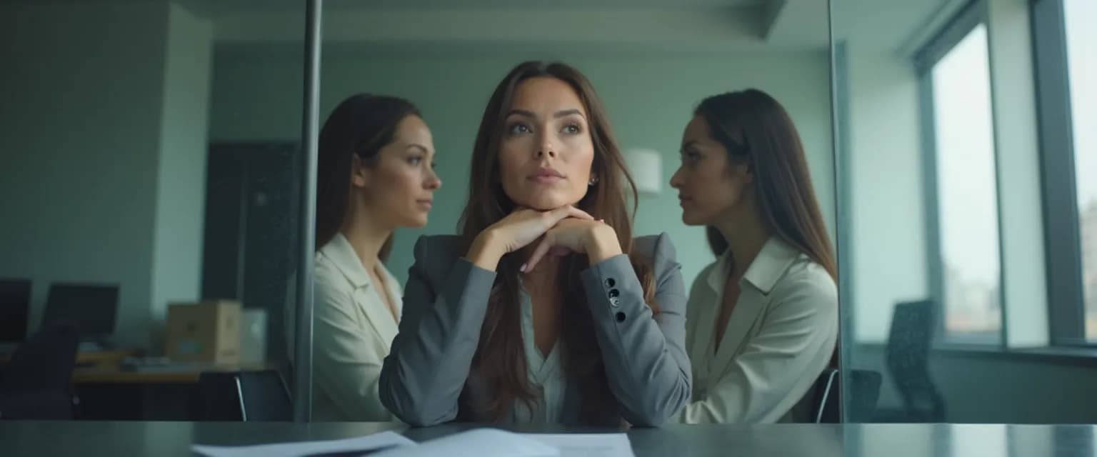 Executive practicing self-awareness exercises for effective leadership development