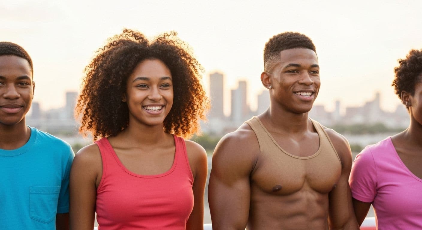 Confident diverse teenagers during Self-Esteem Awareness Month activities building emotional wellness and self-worth