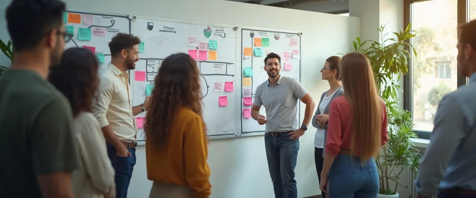 Leader addressing team procrastination during organizational leadership without micromanaging