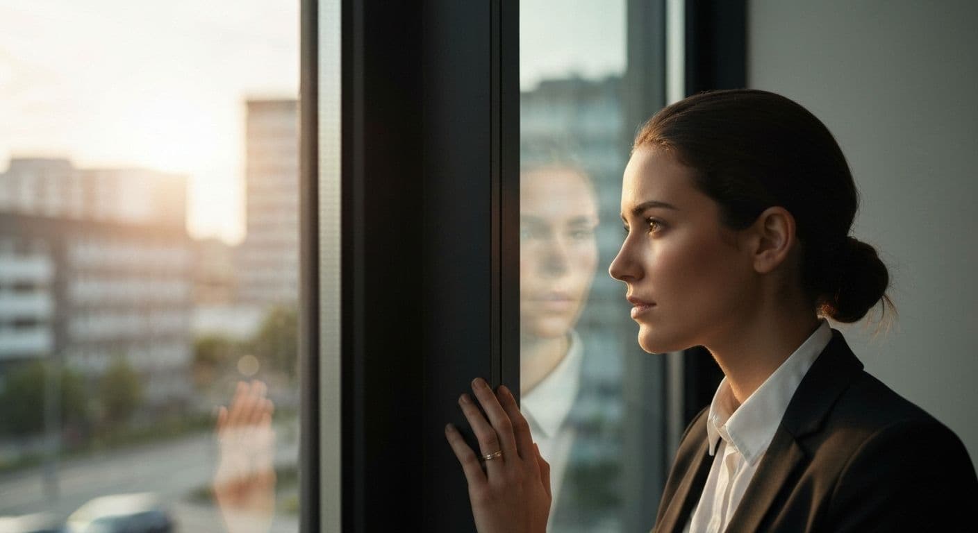 Person reflecting on growth after my first heartbreak leading to career success and emotional intelligence